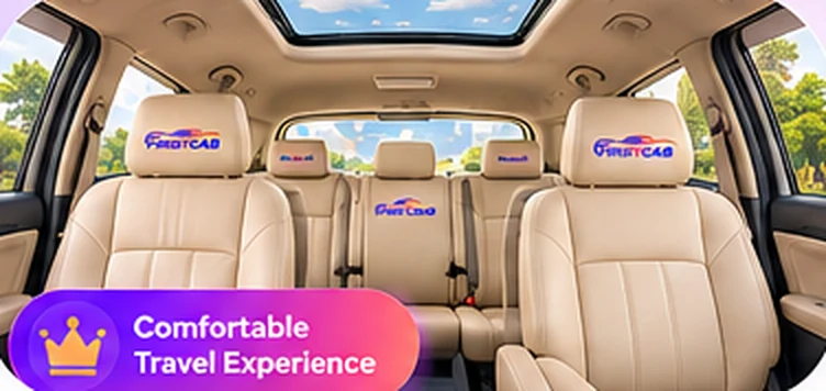 Comfortable Travel Experience - FirstCab cab interior