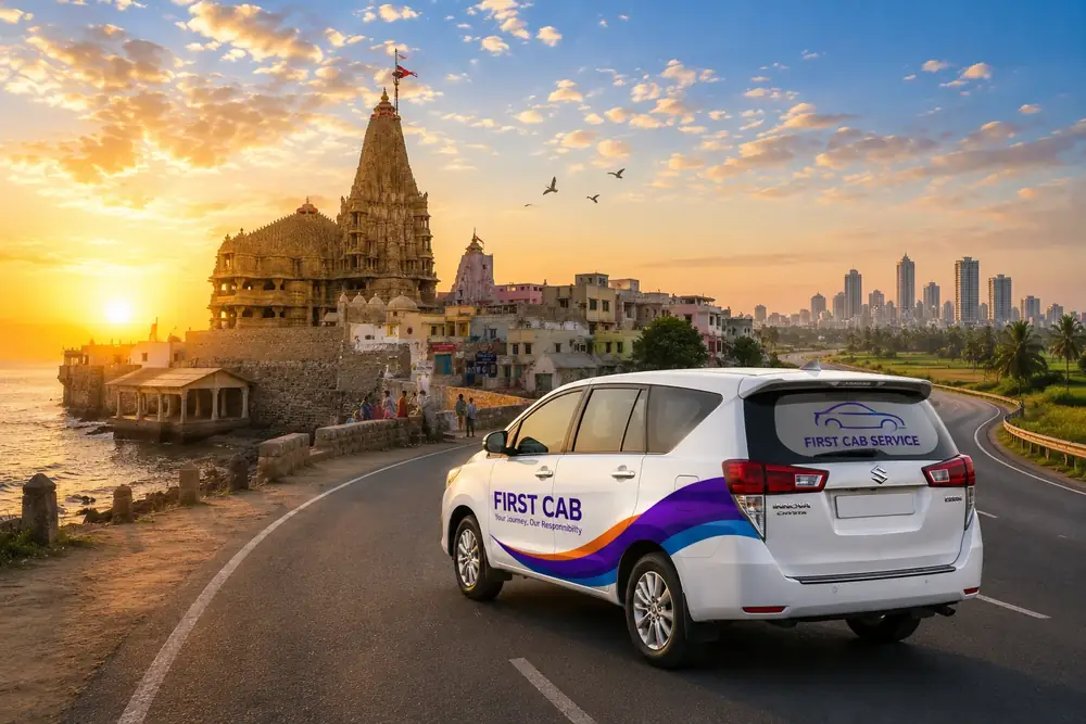 Dwarka to Somnath pilgrimage taxi and outstation cab