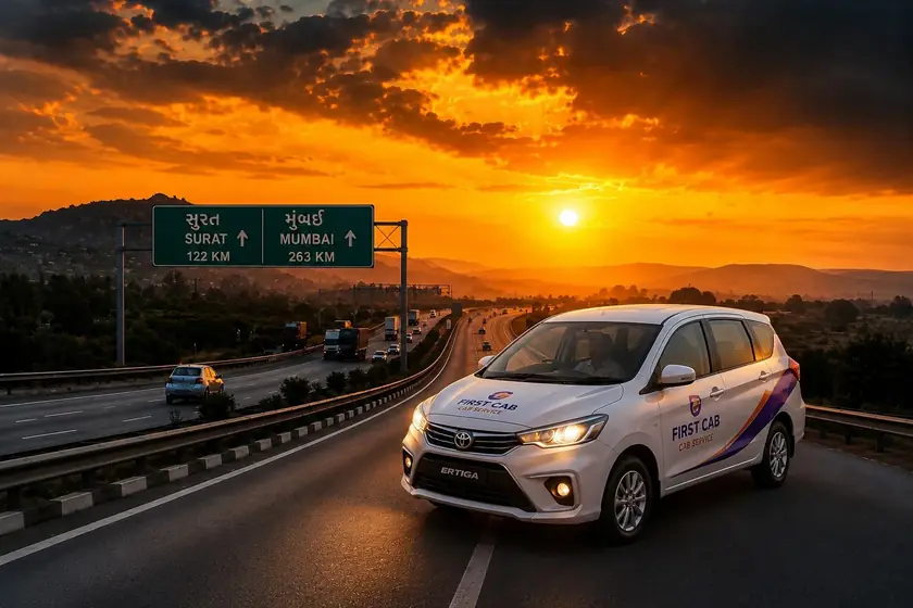 Surat to Mumbai one way taxi booking service